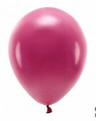 Ökoõhupallid, 30cm, 10tk, tume-burgundiapunased hind ja info | Õhupallid | kaup24.ee