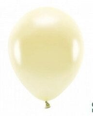Эко воздушные шары 30 см 10 шт, желтовато-белые блестящие цена и информация | Шарики | kaup24.ee