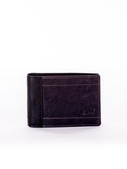 черно-серый мужской кошелек с прострочкой цена и информация | Мужские кошельки | kaup24.ee
