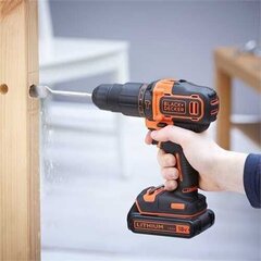 Аккумуляторная отвертка -дрель Black&Decker BDCHD18K-QW цена и информация | Шуруповерты, дрели | kaup24.ee