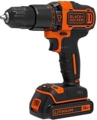 Аккумуляторная отвертка -дрель Black&Decker BDCHD18K-QW цена и информация | Шуруповерты, дрели | kaup24.ee