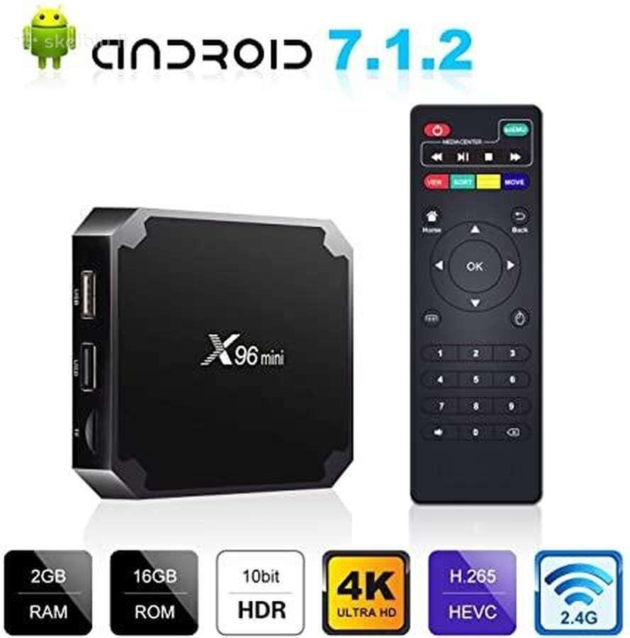 Multimeediamängija X96mini Android TV Box 2 GB + 16 GB teleri digiboks цена и информация | Meediamängijad ja tarvikud | kaup24.ee