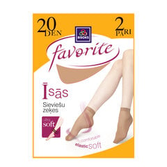 Naiste sokid Favorite 20 den 2p 25276 beige цена и информация | Женские носки | kaup24.ee