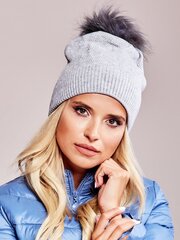 Müts karvase tutiga hall Grey ONE SIZE цена и информация | Женские шапки | kaup24.ee