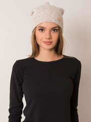 RUE PARIS Beež naiste müts tutiga Beige ONE SIZE цена и информация | Женские шапки | kaup24.ee