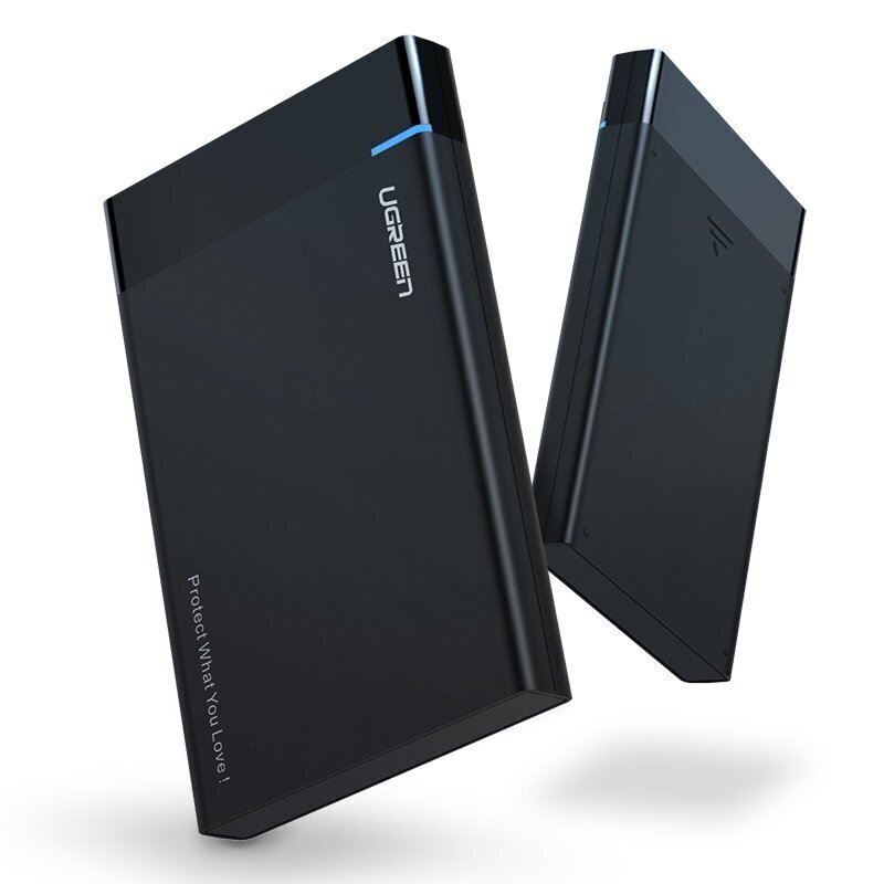 Ugreen US221 välise kõvaketta ümbris HDD/SSD, SATA 3.0, USB, 50 cm, must hind ja info | Välised kõvakettad (SSD, HDD) | kaup24.ee
