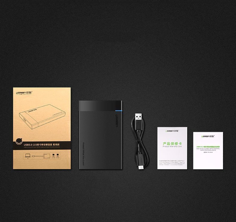 Ugreen US221 HDD/SSD,SATA 3.0, USB-C hind ja info | Välised kõvakettad (SSD, HDD) | kaup24.ee