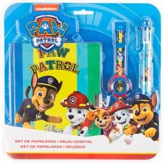 Blogi, kell ja 6 värvilist pliiatsit kutsikad patrullivad (Paw Patrol) цена и информация | Игрушки для мальчиков | kaup24.ee