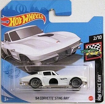 2021 - 010-GTB88 Hot Wheels '64 CORVETTE STING RAY цена и информация | Poiste mänguasjad | kaup24.ee