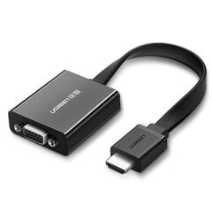 Ugreen HDMI - VGA micro USB adapter hind ja info | USB jagajad, adapterid | kaup24.ee