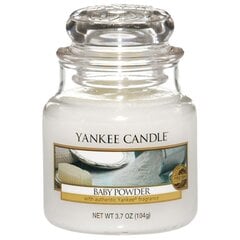 Ароматическая свеча Yankee Candle Baby Powder, 104 г цена и информация | Подсвечники, свечи | kaup24.ee