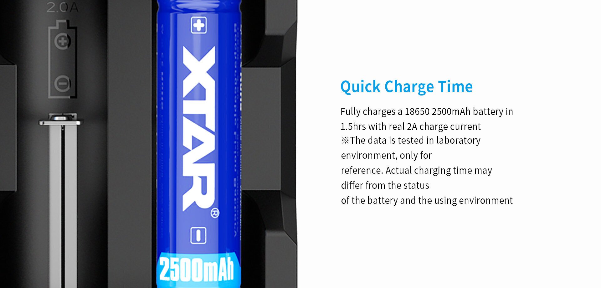 Akulaadija XTAR X2, Li -ion / Ni - MH kiirlaadimine LCD -ekraaniga, 2A hind ja info | Akulaadijad | kaup24.ee