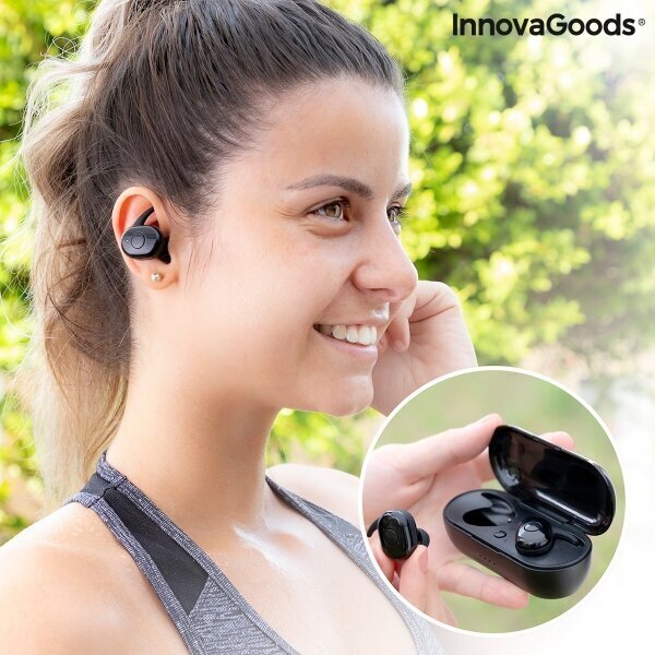 InnovaGoods eBeats, black цена и информация | Kõrvaklapid | kaup24.ee