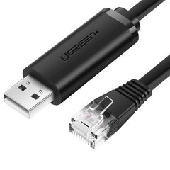 Консольный кабель Ugreen (CM204 RS2320), 1.5 м, черный цена и информация | Кабели и провода | kaup24.ee