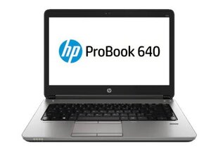 Ноутбук HP ProBook 640 G1 i3-4000M 14.0 HD+ 8GB 256GB Win10PRO цена и информация | Ноутбуки | kaup24.ee