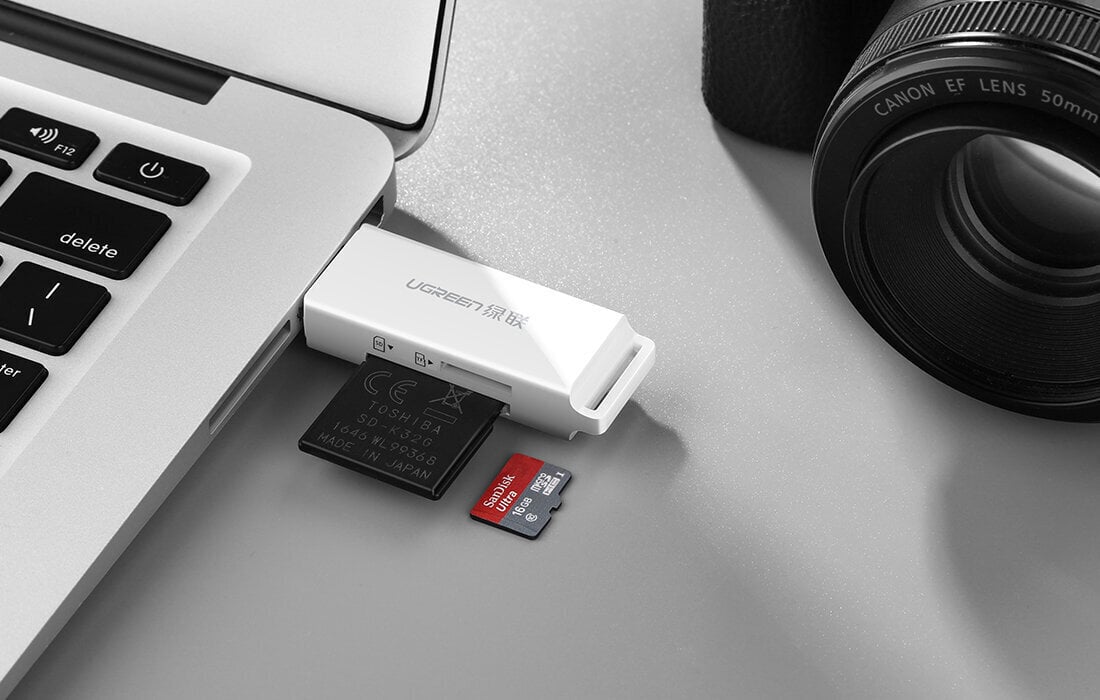 Mälukaardilugeja Ugreen CM104, SD / microSD USB 3.0 цена и информация | USB jagajad, adapterid | kaup24.ee