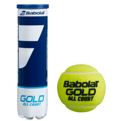 Tennisepallid Babolat Gold All Court (4 tk) hind ja info | Välitennise tooted | kaup24.ee