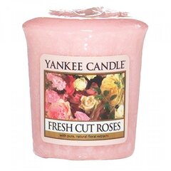 Ароматическая свеча Yankee Candle Fresh, срезанные розы, 49 г цена и информация | Подсвечники, свечи | kaup24.ee