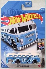 Модель машинки 2021 - 055 - GTC61 Hot Wheels Surfin' School Bus цена и информация | Игрушки для мальчиков | kaup24.ee