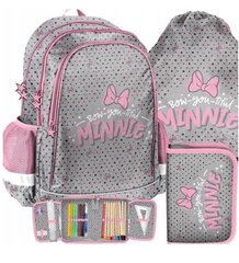 Kooliranits Disney Minnie Mouse + pinal + kott цена и информация | Школьные рюкзаки, спортивные сумки | kaup24.ee