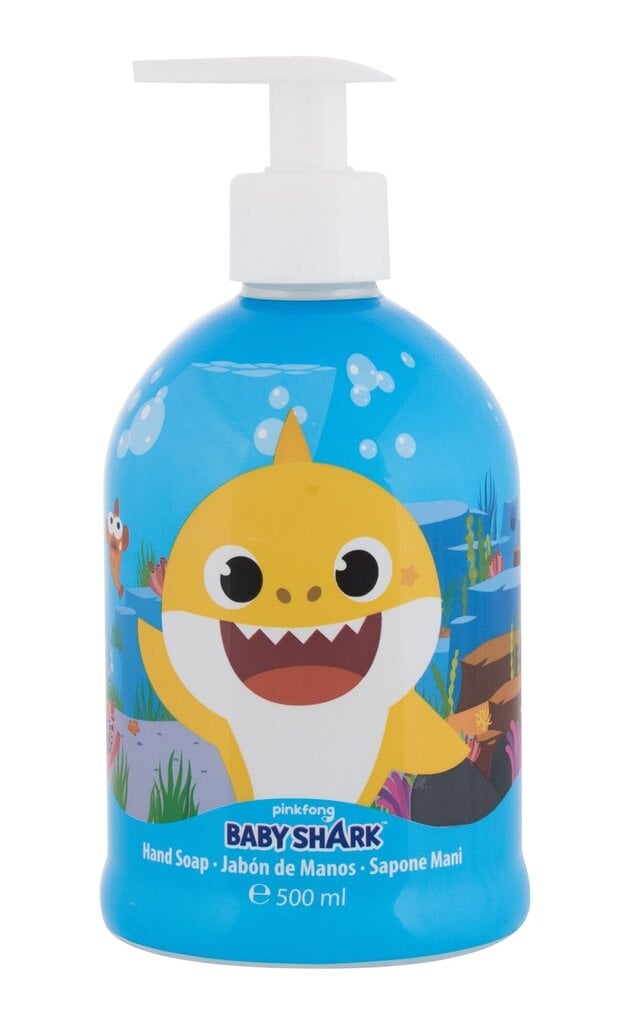 Vedel käteseep AirVal Pinkfong Baby Shark, 500 ml цена и информация | Laste ja ema kosmeetika | kaup24.ee