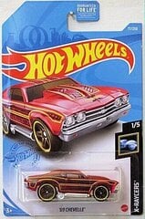 Модель машинки 2021 - 077 - GTC46 Hot Wheels '69 Chevelle цена и информация | Игрушки для мальчиков | kaup24.ee