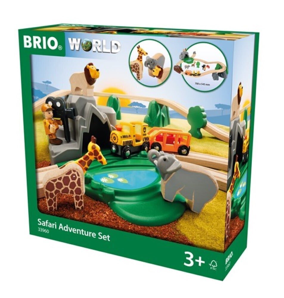 Railway Safari Adventure Set Brio - 33960 цена и информация | Poiste mänguasjad | kaup24.ee