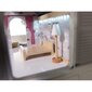 Puidust nukumaja MDF, LED-valgustite ja mööbliga, 78 cm hind ja info | Tüdrukute mänguasjad | kaup24.ee