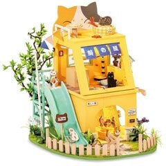 Деревянный сборный миниатюрный домик для кошек Robotime 3D, 14 лет+ цена и информация | Конструкторы и кубики | kaup24.ee