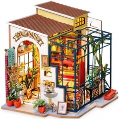 Деревянная сборная миниатюра Robotime 3D Цветочный магазин Эмили, 14 лет + цена и информация | Конструкторы и кубики | kaup24.ee