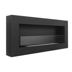 biokamin seinale Bioheat BOX 900x400 Black Glass цена и информация | Камины | kaup24.ee