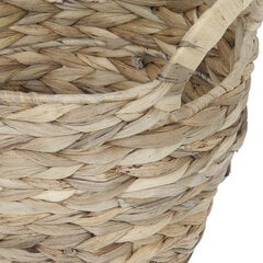 Плетеная корзина из водяного гиацинта 18x12 см цена и информация | Ящики для вещей | kaup24.ee