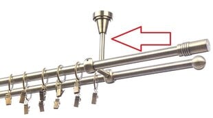 Потолочный металлический держатель карниза, 16 мм+16 мм цена и информация | Карнизы | kaup24.ee
