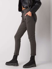 Хлопковые спортивные штаны темного цвета хаки цена и информация | Спортивная одежда женская | kaup24.ee