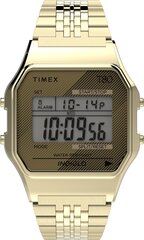 Timex T80 34 mm roostevabast terasest rihmaga käekell цена и информация | Мужские часы | kaup24.ee