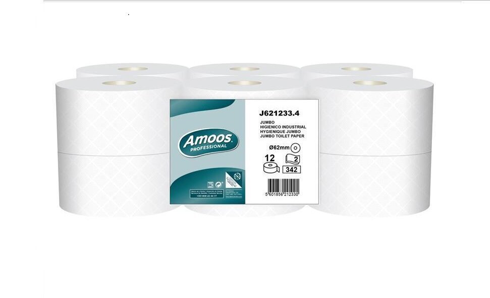 Tualettpaber Estrela Amoos Mini Jumbo, 2-kihiline, 120m rull hind ja info | WC-paber, majapidamispaber | kaup24.ee