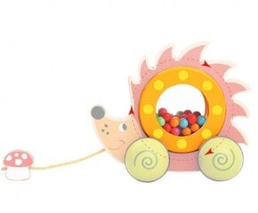 Puidust pallidega siil Tooky Toy hind ja info | Imikute mänguasjad | kaup24.ee