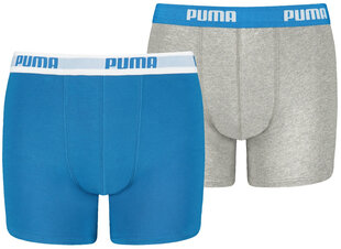 Puma Trikotaažist Alusriided Basic Boxer Grey Blue 907650 02/152 цена и информация | Нижнее белье для мальчиков | kaup24.ee