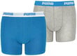 Puma Trikotaažist Alusriided Basic Boxer Grey Blue 907650 02/152 цена и информация | Poiste aluspesu | kaup24.ee