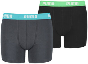 Puma Trikotaažist Alusriided Basic Boxer Grey Black 907650 01/140 цена и информация | Нижнее белье для мальчиков | kaup24.ee