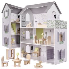 Деревянный кукольный домик МДФ, 70 см цена и информация | Игрушки для девочек | kaup24.ee