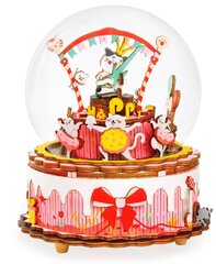 Деревянный 3D пазл - музыкальная шкатулка Robotime The Birthday Song, 14 лет + цена и информация | Конструкторы и кубики | kaup24.ee