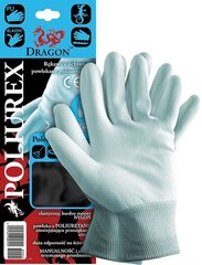 Перчатки покрытые полиуретаном Poliurex цена и информация | Рабочие перчатки | kaup24.ee