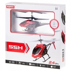 Raadio teel juhitav helikopter SYMA S5H 2,4GHZ, punane, 8 aastat+ hind ja info | Poiste mänguasjad | kaup24.ee
