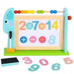 Hariv kahepoolne tahvel 18 magnetilise elemendiga, Tooky Toy hind ja info | Arendavad mänguasjad | kaup24.ee