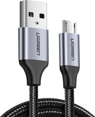 Ugreen US290 mikro -USB -kaabel, QC 3.0, 2.4A. 1,5 m, must цена и информация | Кабели для телефонов | kaup24.ee