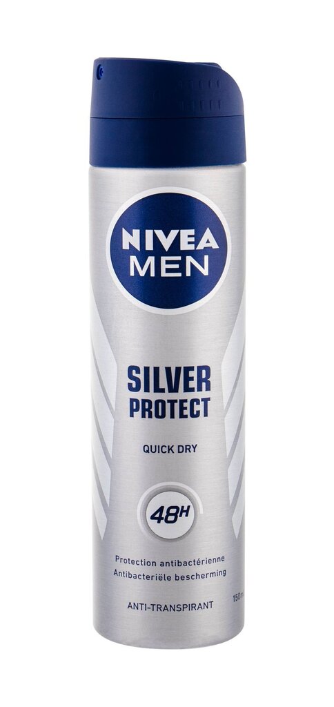 Nivea Men Silver Protect 48h antiperspirant meestele 150 ml hind ja info | Deodorandid | kaup24.ee