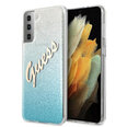 Ümbris Guess telefonile Samsung S21 Plus, Glitter Vintage Logo