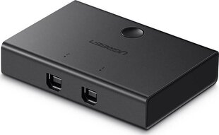 Ugreen  адаптер USB KVM USB 2x1, USB 2.0, черный цена и информация | Адаптер Aten Video Splitter 2 port 450MHz | kaup24.ee