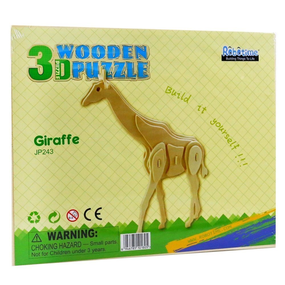 Puidust 3D puzzle, Robotime Giraffe hind ja info | Klotsid ja konstruktorid | kaup24.ee